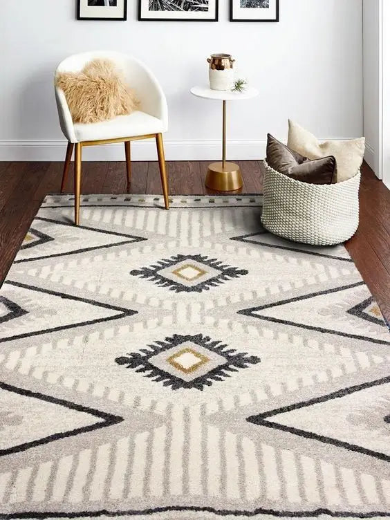 Custom Design Moroccan Area Rug Boho Style