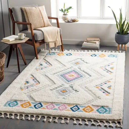 Custom Design Moroccan Area Rug Boho Style
