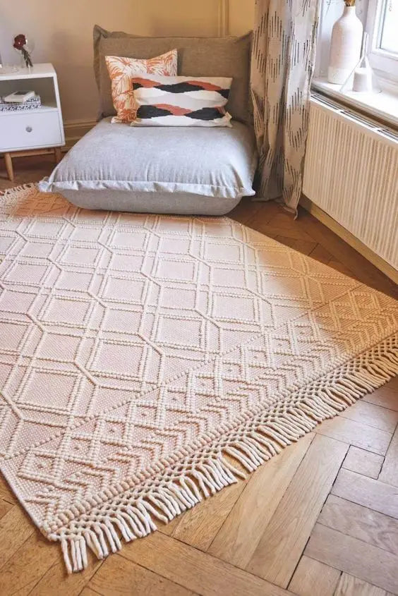 Custom Design Moroccan Area Rug Boho Style