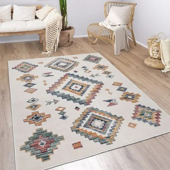 Custom Design Moroccan Area Rug Boho Style